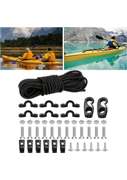 Kayak Güverte Tulma Kiti 8 Feet Bungee Kablosu Kanoo Boot Için Clıngs(Yurt Dışından)