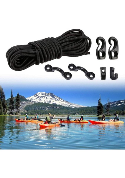 Kayak Güverte Tulma Kiti 8 Feet Bungee Kablosu Kanoo Boot Için Clıngs(Yurt Dışından)