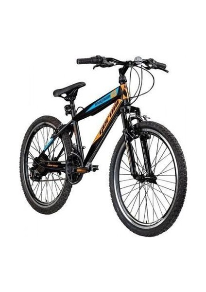 Geroni Magnum - 26 Mtb - 15 - 21 Vites - V.b. (Papuç Fren) - Mat Siyah-Turuncu - Mıcroshıft