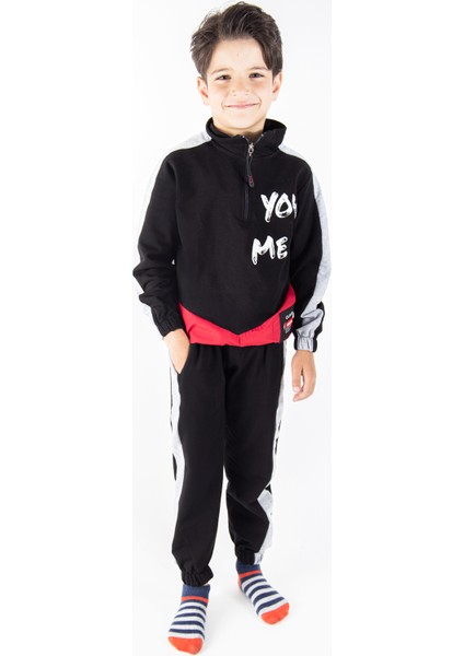 Yazı Baskılı Erkek Çocuk Eşofman Takımı modelleri