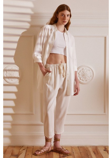 Beli Ipli Salaş Gabardin Pantolon