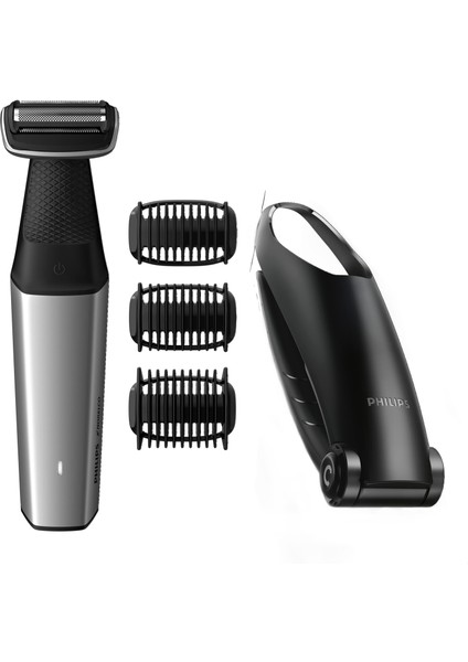 Norelco Bodygroom Series 5000 Islak Kuru Vücut Tıraş Makinesi ve Sırt Aparatı, BG5025/40
