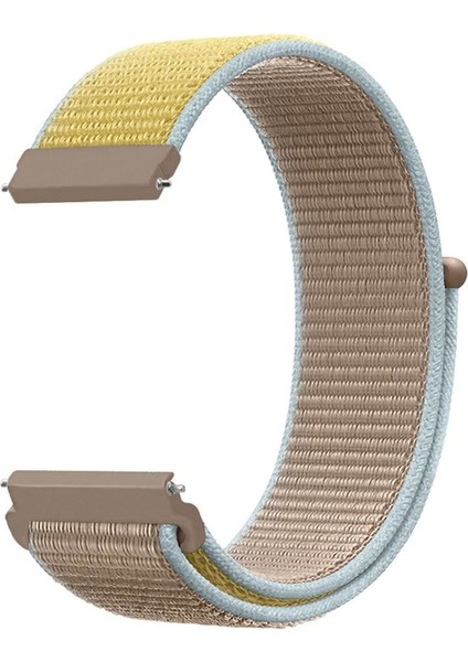 Samsung Galaxy Watch 4 40 mm R860 Için Dokuma Kordon Camel