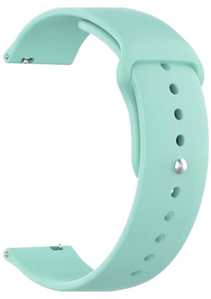 Samsung Galaxy Watch 4 40 mm R860 Için Spor Silikon Kordon Su Yeşili