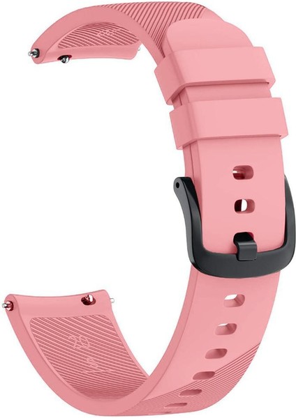 Samsung Galaxy Watch 4 40 mm R860 Için Silikon Kordon Pembe