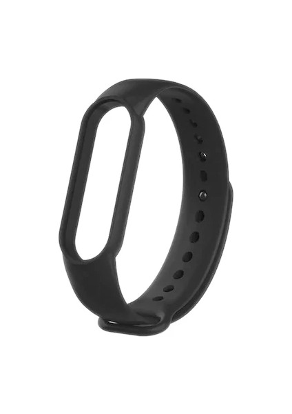 Amazfit Band 5 Için Silikon Kordon Siyah