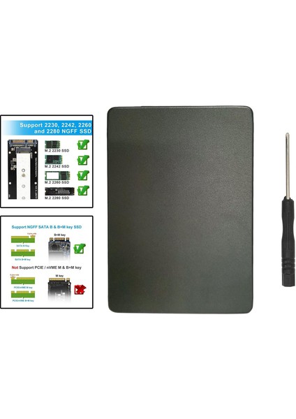 M.2 SSD - 2,5 Inç Sata 3.0 Kart Harici SSD Okuyucu (Yurt Dışından)