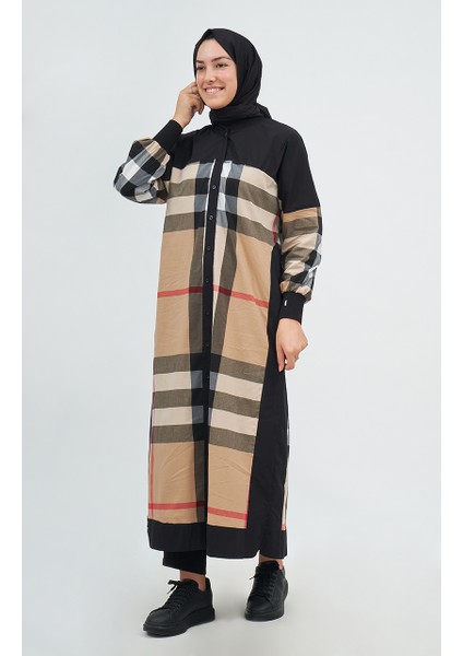 Uzun Gömlek 6780 Siyah - Camel modelleri