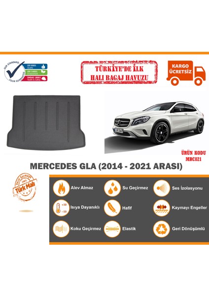 Mercedes Gla Halı Bagaj Havuzu (2014 - 2021 Arası)