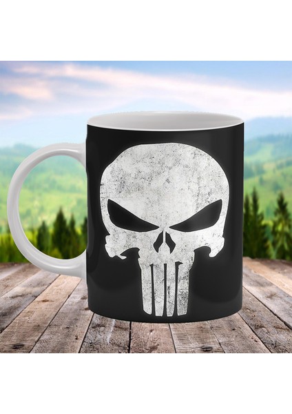 Punisher Baskılı Kişiye Özel Isimli Porselen Kupa fiyatları