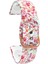 Fossil Watch Gen 6 Için Desenli Silikon Kordon Pembe Çiçek 1