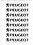 Peugeot Kapı Kolu ve Jant Sticker Seti 8 Adet 1