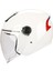 618 Güneş Vizörlü Açık Kask (Beyaz) ZILLA-618-B Zilla 1