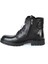 77648 Siyah Kışlık Bağcıklı Fermuarlı Deri Erkek Bot 3