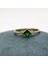 Zümrüt(Yeşim Taşı) Carolin Alyans YÜZÜK-0.40CT Nano Safir Evlilik Teklifi 14 Ayar Hediye Altın Yüzk 2