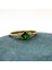 Zümrüt(Yeşim Taşı) Carolin Alyans YÜZÜK-0.40CT Nano Safir Evlilik Teklifi 14 Ayar Hediye Altın Yüzk 3