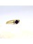 Altın Yüzük - Safir Carolin Alyans YÜZÜK-0.40CT Nano Safir Evlilik Teklifi Alyansı-14 Ayar Hediye Altın Evlilik Teklifi Yüzük 2