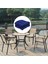 2x Tepeli Koltuk Minderleri Yuvarlak Geri 19 "x 19" Veranda Mobilya Sandalye Pedleri Royalblue 5