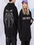 Touz Siyah Tribal Gothic Wings () Kapşonlu 1
