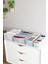 8 Gözlü Çekmece Içi Gri Çizgili Düzenleyici Organizer - Large 24 x 37 x 18 cm 3