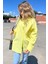 Sarı Oversize Basic Cepli Poplin Gömlek MG1530 2