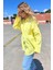 Sarı Oversize Basic Cepli Poplin Gömlek MG1530 4