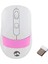 Sm-18 USB Beyaz/pembe 2.4ghz Optik Kablosuz Mouse 1