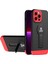 Apple iPhone 13 Pro Black+Red Için Tpu+Pc Kılıfı 1