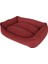 Yıkanabilir Kumaş Konforlu Kedi Köpek Yatağı Kırmızı Medium 65X45 cm 1