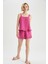 Fall in Love Regular Fit Basic Mini Şort Pijama Altı X9287AZ22HS 3
