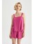 Fall in Love Regular Fit Basic Mini Şort Pijama Altı X9287AZ22HS 6