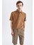 Regular Fit Kısa Kollu %100 Pamuk Gömlek Y1536AZ22HS 3