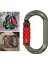 Açık O-Ring Carabiner Alüminyum Alaşım Vidalı Kilitleme Kanca Klipsi Tırmanmak Için Kırpma Gri Kırmızı (Yurt Dışından) 2