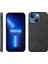 Apple iPhone 13 Siyah Için Cowhide Doku Pu Kılıfı 1