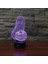 3D Dekoratif Figürlü 87 Renk Seçenenekli LED Gece Lambası - Siyah (Yurt Dışından) 1