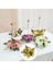 20CM Sütun Mum Yüzük Çelenk Masa Çiçek Çiçek Çelenk Centerpieces Dekor Mor(Yurt Dışından) 4