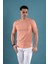 Slimfit Dokulu Bisiklet Yaka Erkek T-Shirt 2