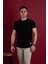 Slimfit Kendinden Desenli Erkek Penye T-Shirt 2