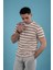 Slimfit Çizgili Örme Kumaş Erkek T-Shirt 2