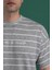 Oversize Çizgili Erkek T-Shirt 3