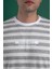 Oversize Çizgili Pamuklu Erkek T-Shirt 3