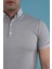 Slimfit Polo Yaka Düğmeli Merserize Kumaş Erkek T-Shirt 3