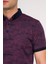 Slimfit Polo Yaka Likralı Desenli Erkek T-Shirt 3