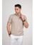 Slimfit Polo Yaka Likralı Küçük Desenli Erkek T-Shirt 3
