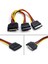 Sata Splitter Kablo 15 Pin Sata Güç Uzatma Kablosu Sata Power Çoklayıcı 15PIN Erkek Çift 15 Pin Dişi 2
