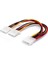 Molex Splitter Kablo 4 Pin Molex Güç Uzatma Kablosu Molex Power Çoklayıcı 4pin Erkek Çift 4pin Dişi 1