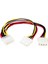Molex Splitter Kablo 4 Pin Molex Güç Uzatma Kablosu Molex Power Çoklayıcı 4pin Erkek Çift 4pin Dişi 5