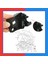 Volkswagen Caddy Mk3 Motor Kaputu Iç Açma Kolu Alt Braketi 2011-2014 Model Arası Uyumlu 1T1823633B 1