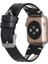 Apple Watch Uyumlu Deri Kordon 42-44-45MM 42BA2 Rst1 Siyah 2