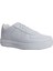 Beyaz Bağcıklı Sneakers Spor Ayakkabı 1